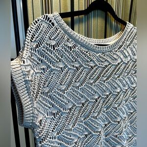 WHBM loose crochet sweater